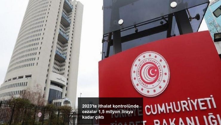 2023’te ithalat kontrolünde cezalar 1,5 milyon liraya kadar çıktı