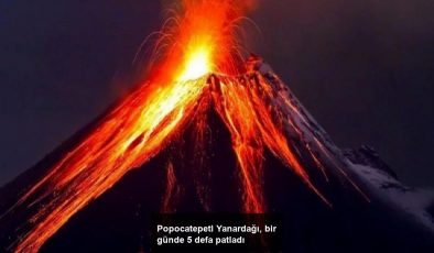 Popocatepetl Yanardağı, bir günde 5 defa patladı