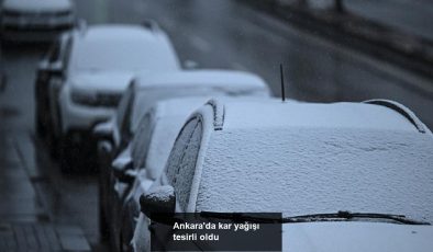 Ankara’da kar yağışı tesirli oldu