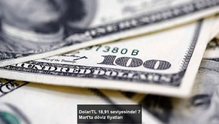Dolar/TL 18,91 seviyesinde! 7 Mart’ta döviz fiyatları