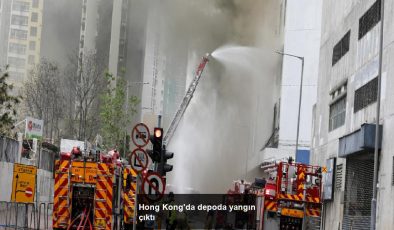 Hong Kong’da depoda yangın çıktı