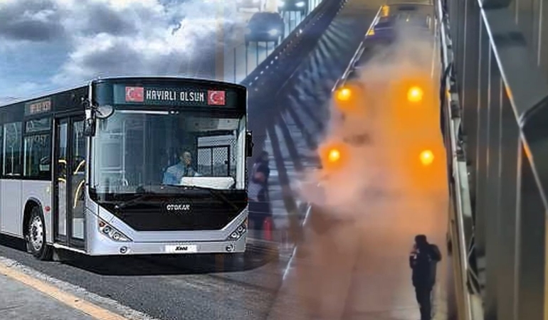 Avcılar’da Metrobüs Yangını: Sürücü ve Görevliler Yangına Müdahale Etti