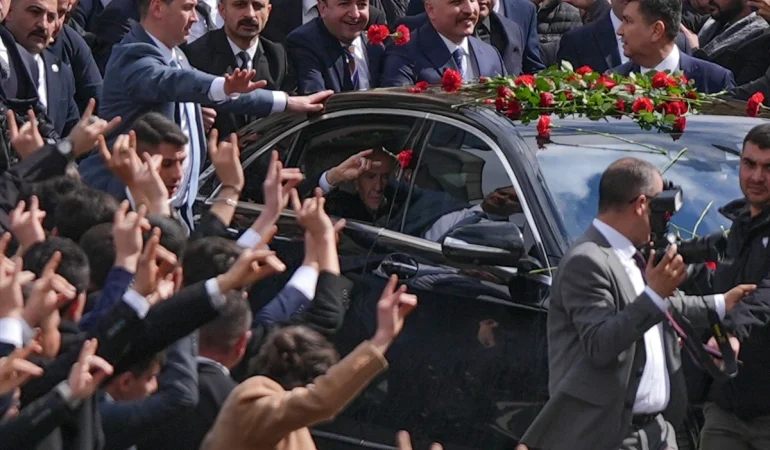 DEVLET BAHÇELİ’YE MHP GENEL MERKEZİ’NDE COŞKULU KARŞILAMA