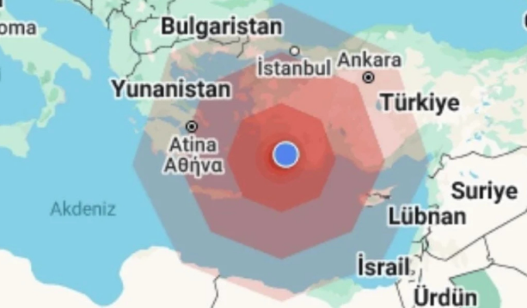 Muğla Marmaris Açıklarında 5.8 Büyüklüğünde Deprem